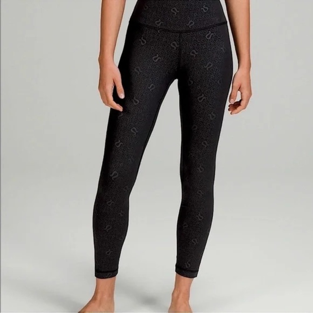 Lululemon Align graphic logo leggings